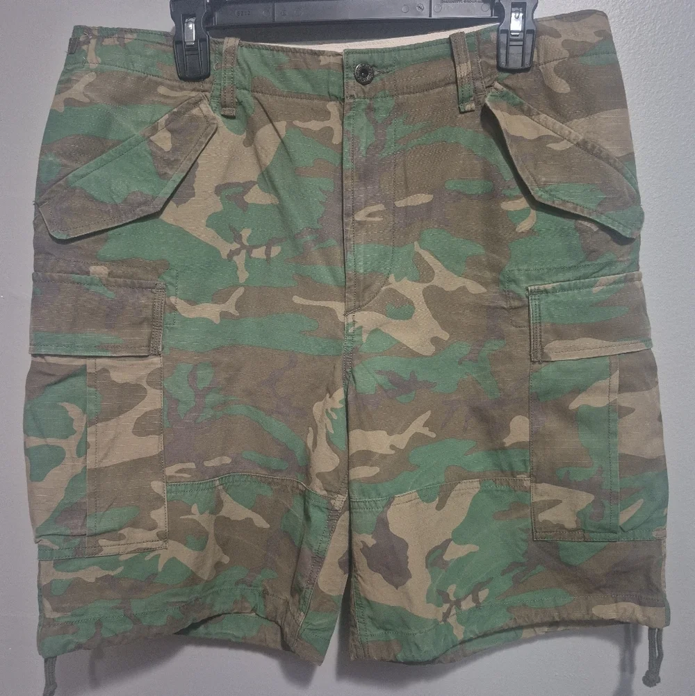 Polo Ralph Lauren Classic Fit Camouflage Cargo Shorts Men Military Camo Utility